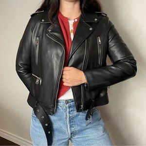 Faux Leather Biker Jacket